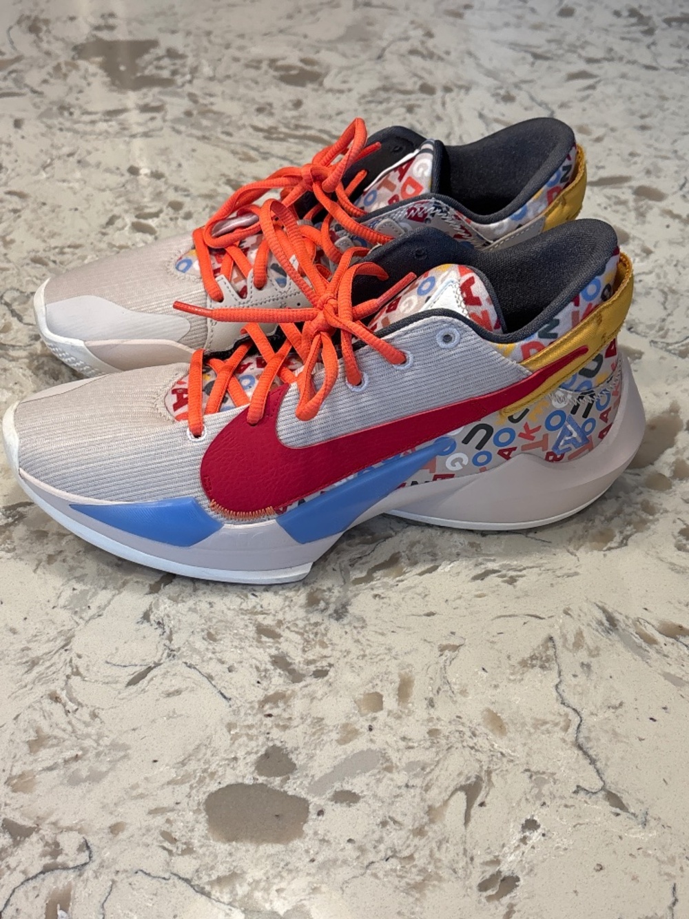 Men’s Nike Zoom Freak 2 Letter Bro Alphabet Basket Ball Soes 8.5